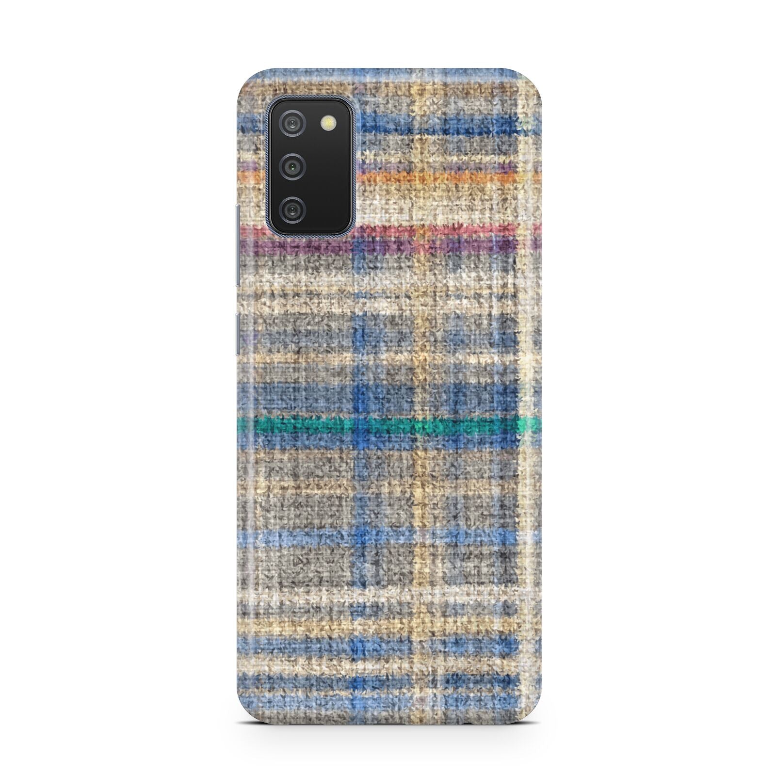 Fabric Plaid Samsung A02s Case