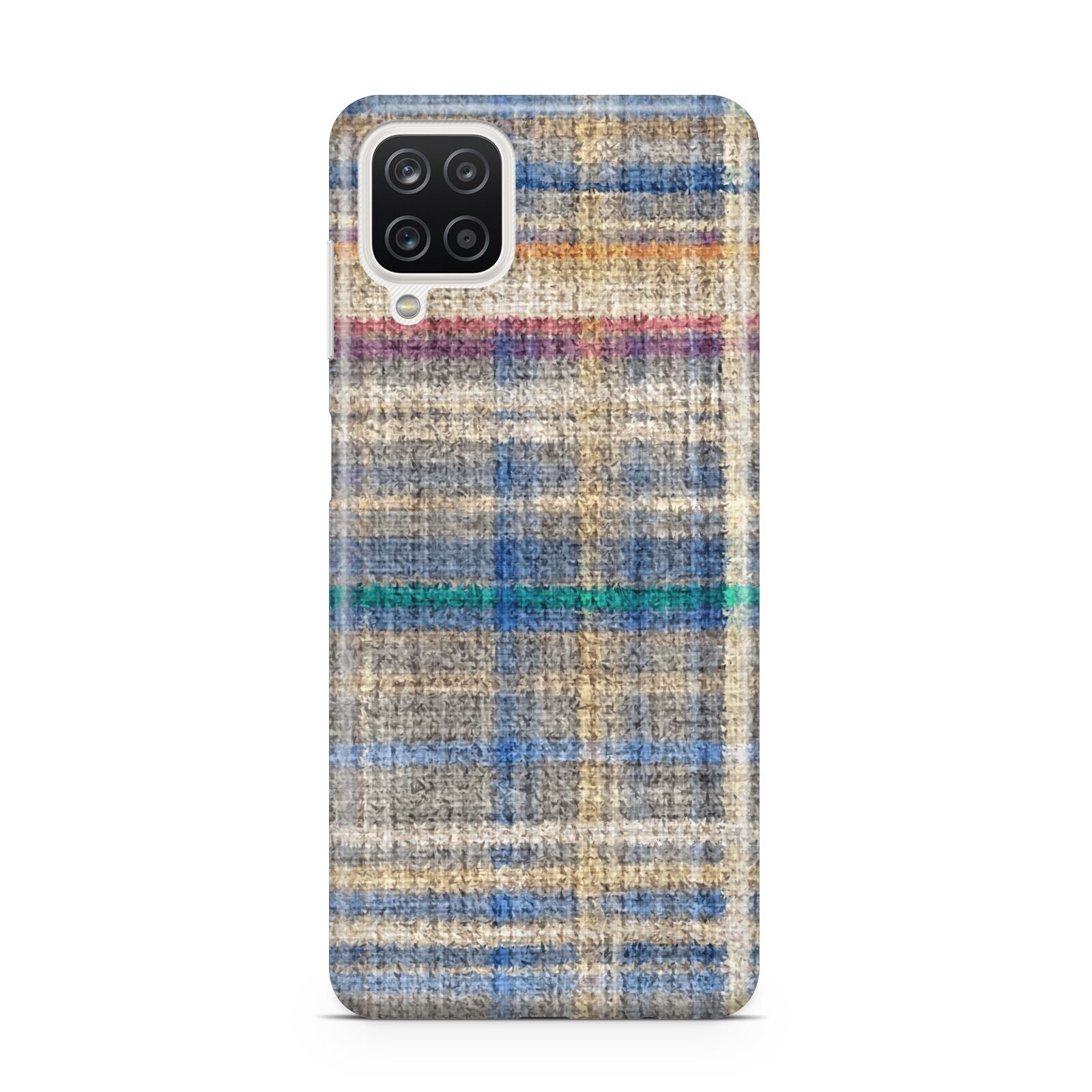 Fabric Plaid Samsung A12 Case