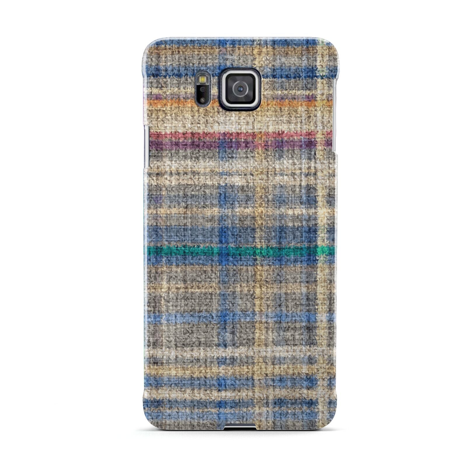 Fabric Plaid Samsung Galaxy Alpha Case