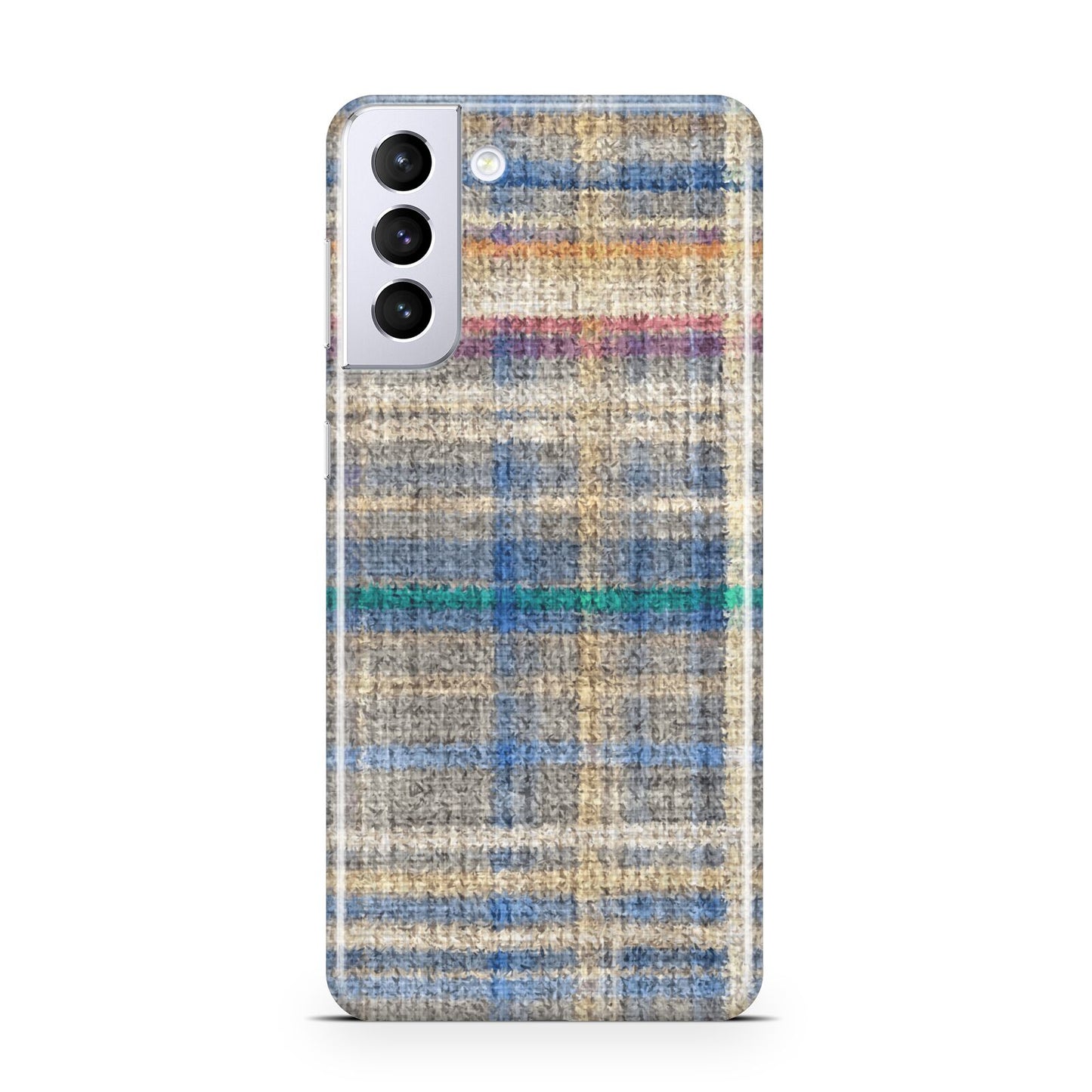 Fabric Plaid Samsung S21 Plus Case