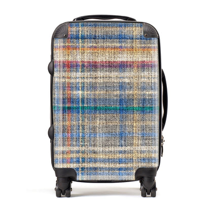 Fabric Plaid Suitcase