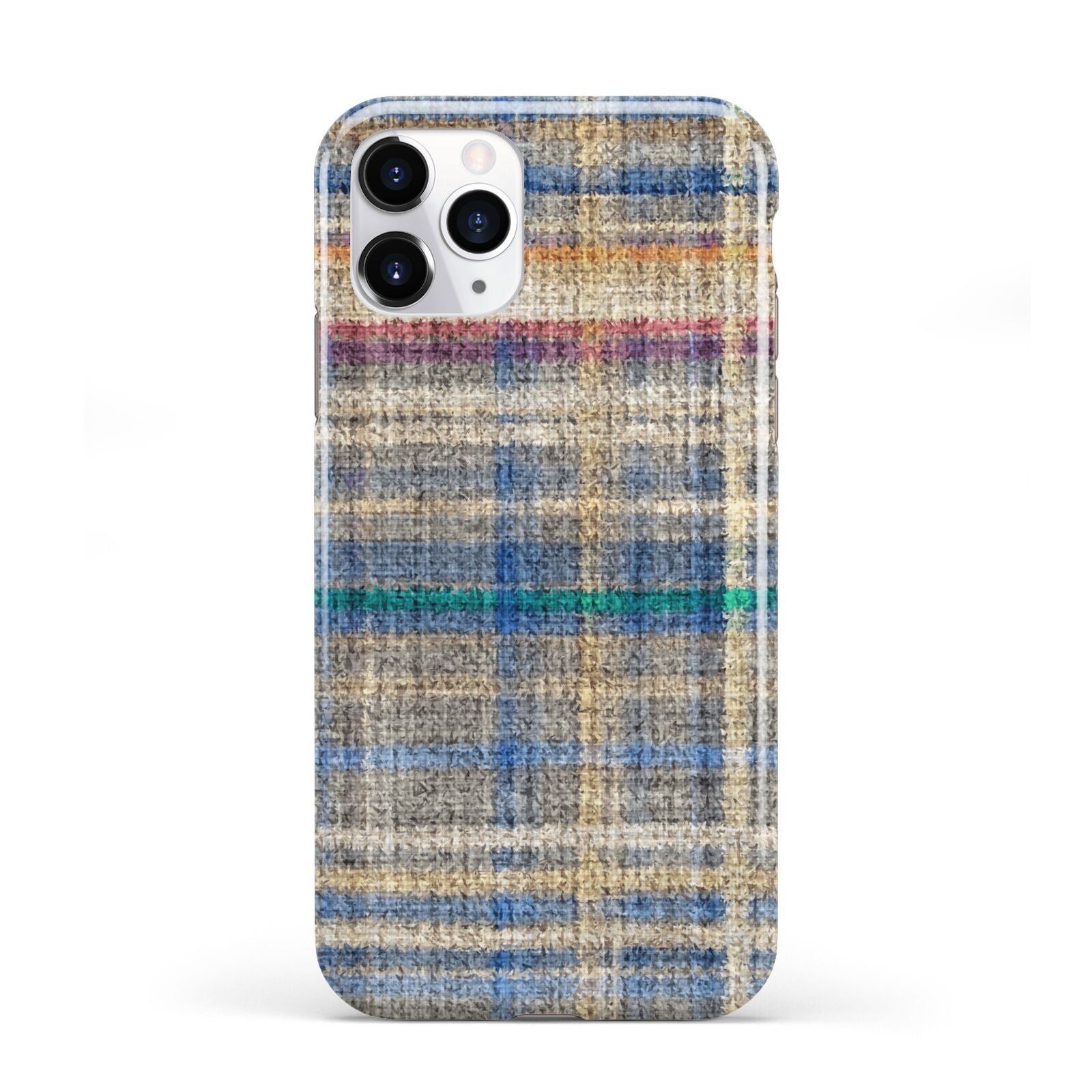 Fabric Plaid iPhone 11 Pro 3D Tough Case