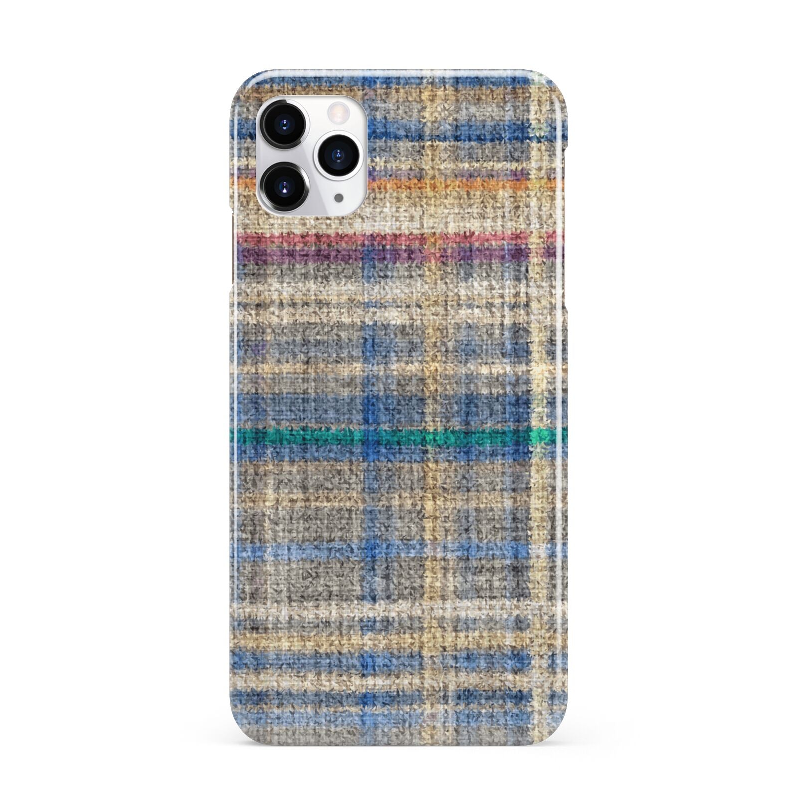 Fabric Plaid iPhone 11 Pro Max 3D Snap Case