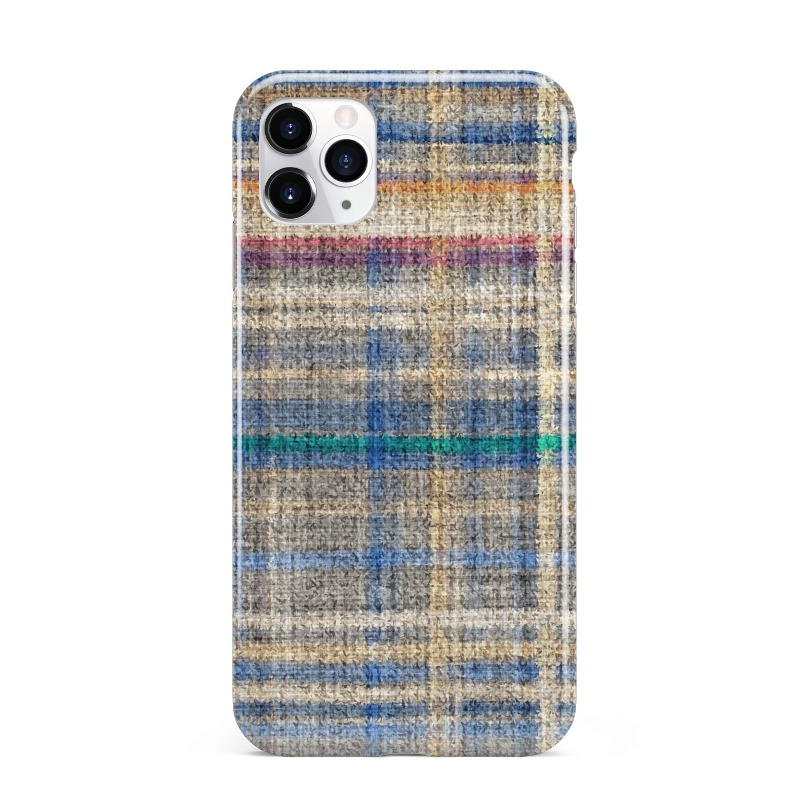 Fabric Plaid iPhone 11 Pro Max 3D Tough Case