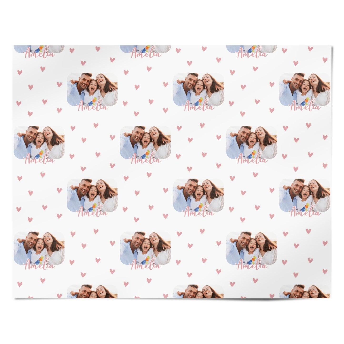 Family Photo Personalised Personalised Wrapping Paper Alternative