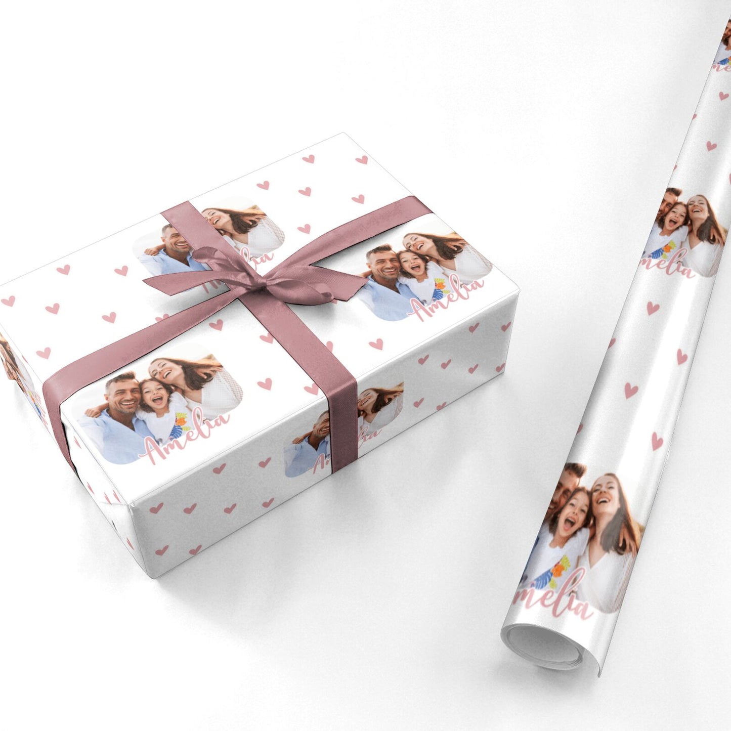 Family Photo Personalised Personalised Wrapping Paper