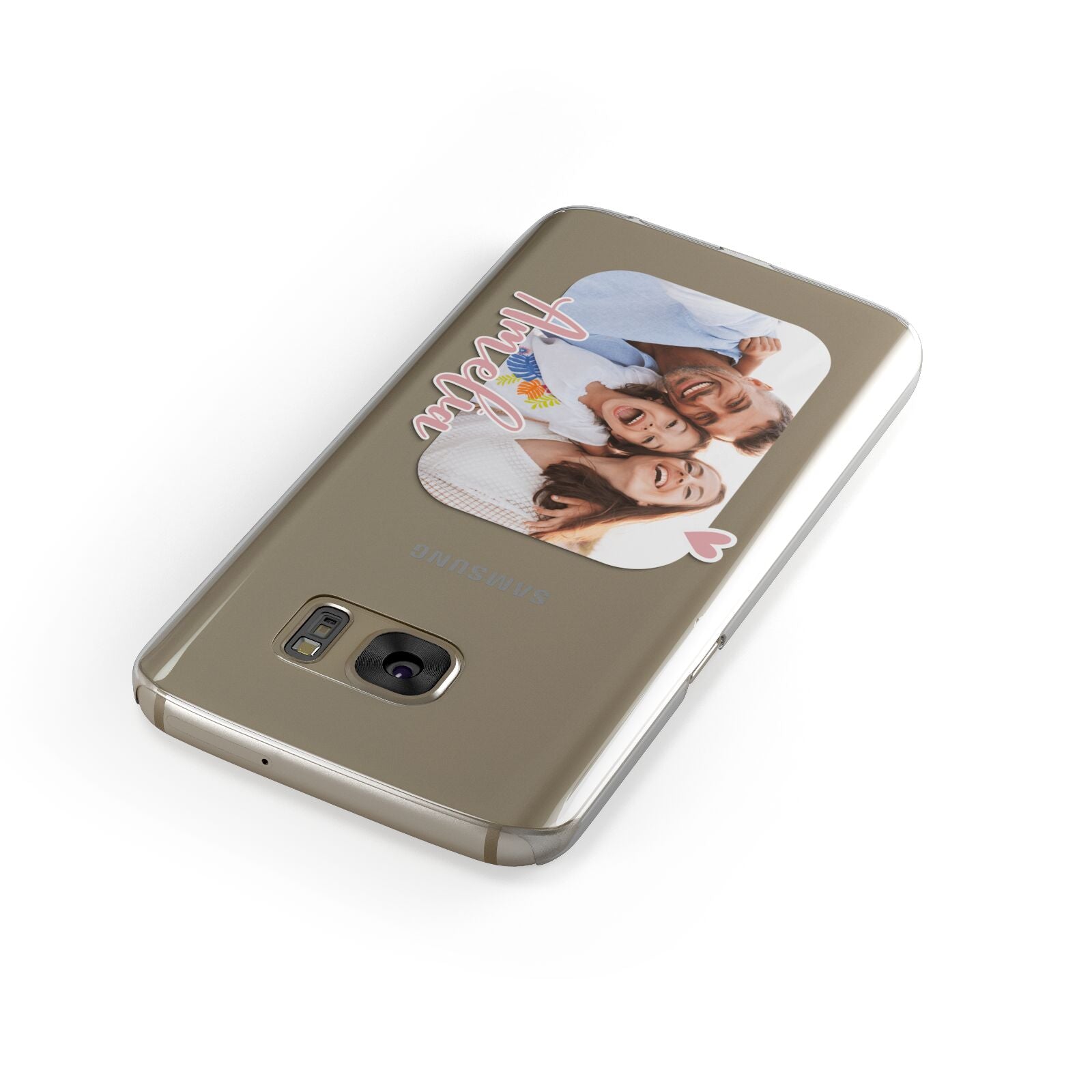 Family Photo Personalised Samsung Galaxy Case Front Close Up