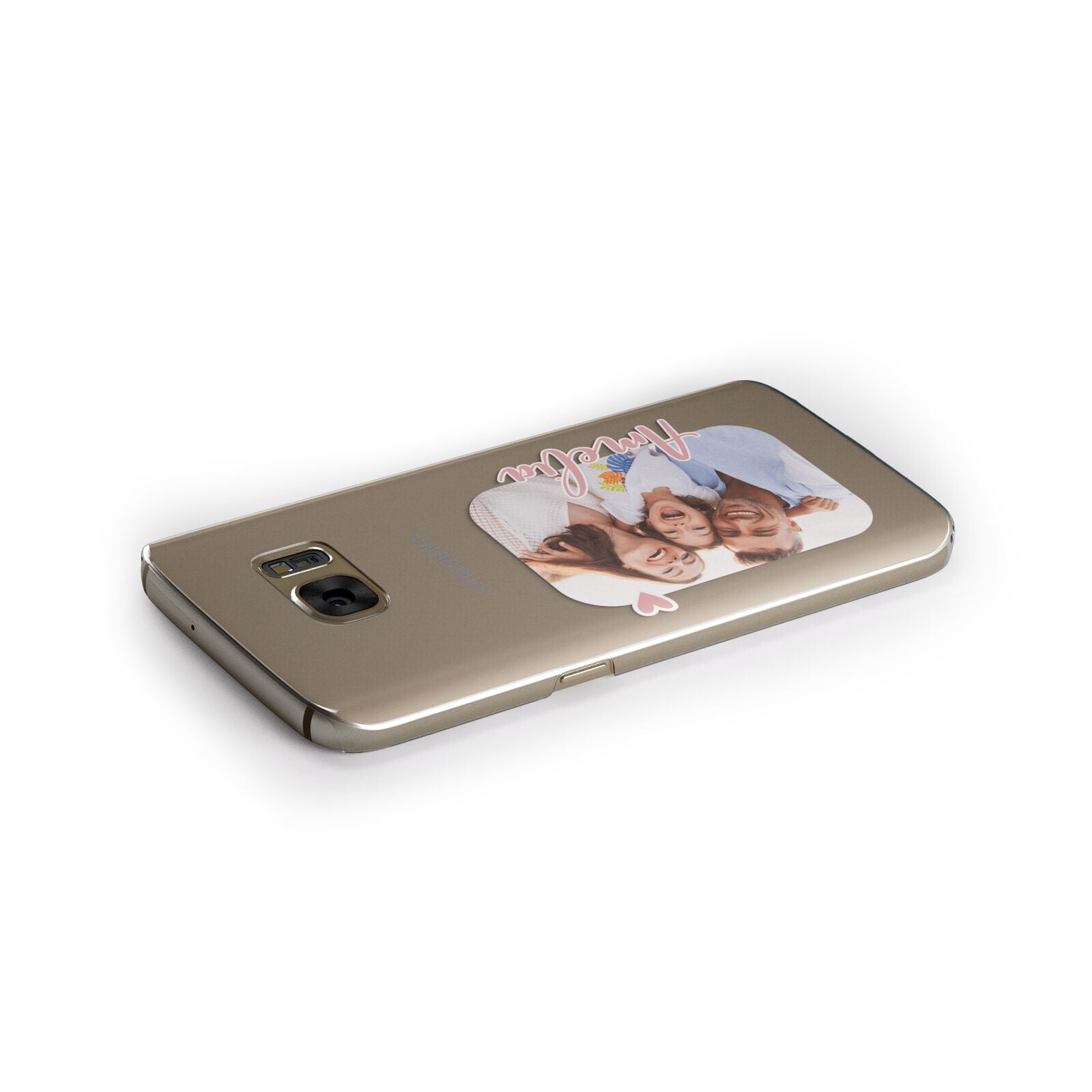 Family Photo Personalised Samsung Galaxy Case Side Close Up