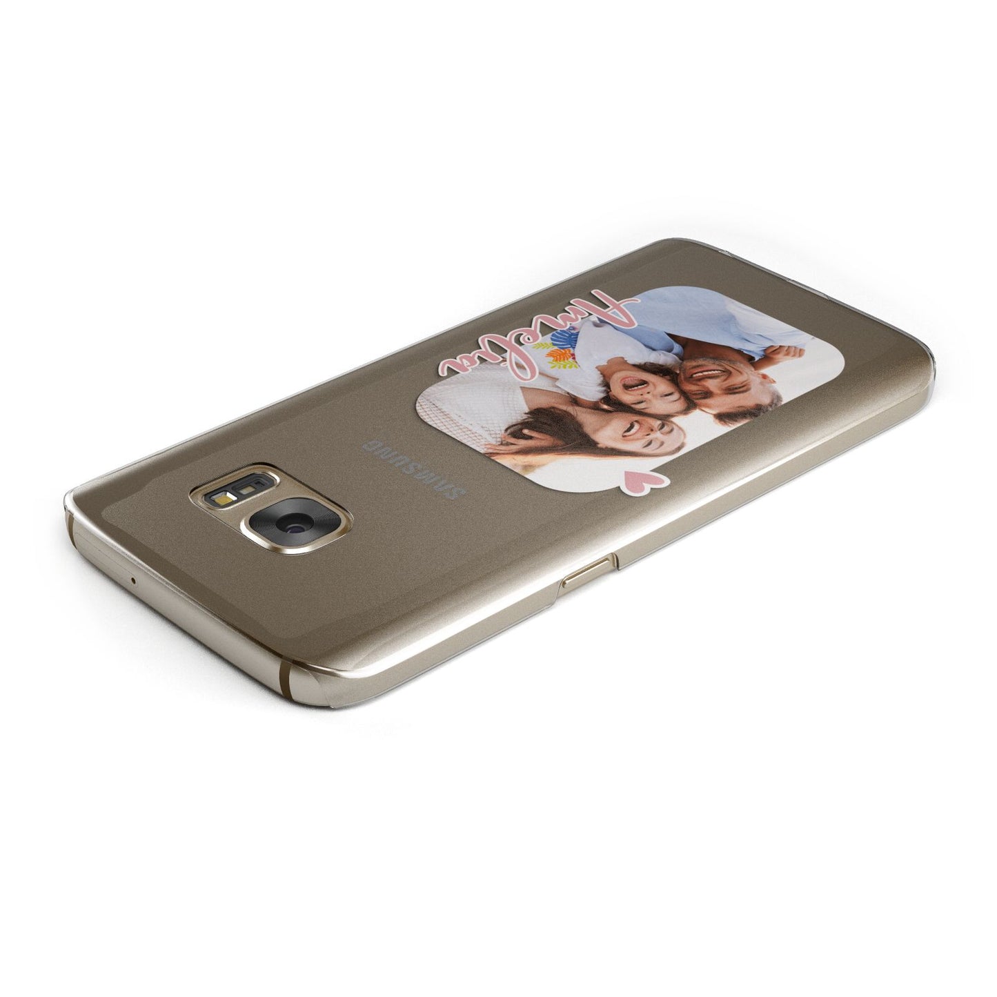 Family Photo Personalised Samsung Galaxy Case Top Cutout