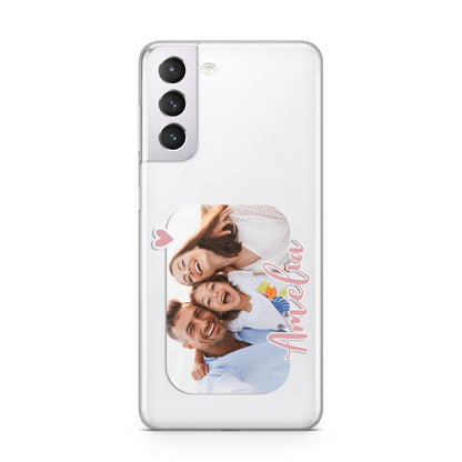 Family Photo Personalised Samsung S21 Case