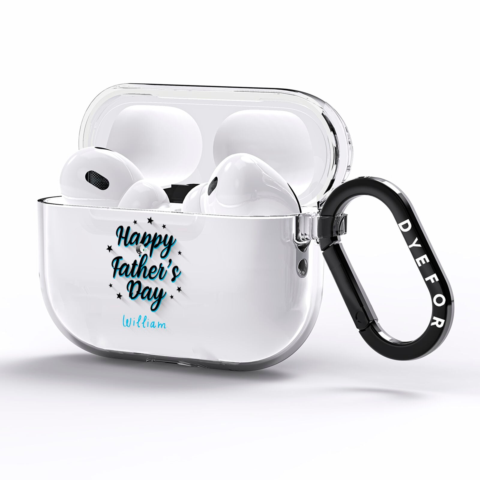 Fathers Day AirPods Pro Clear Case Side Image