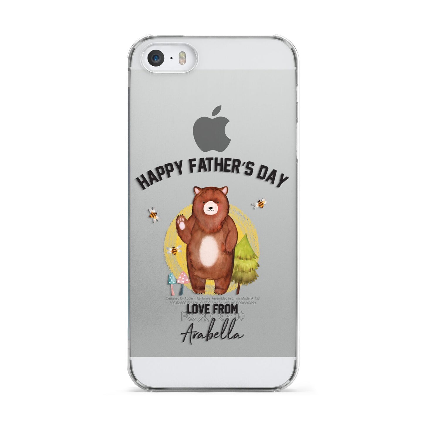 Fathers Day Bear Apple iPhone 5 Case