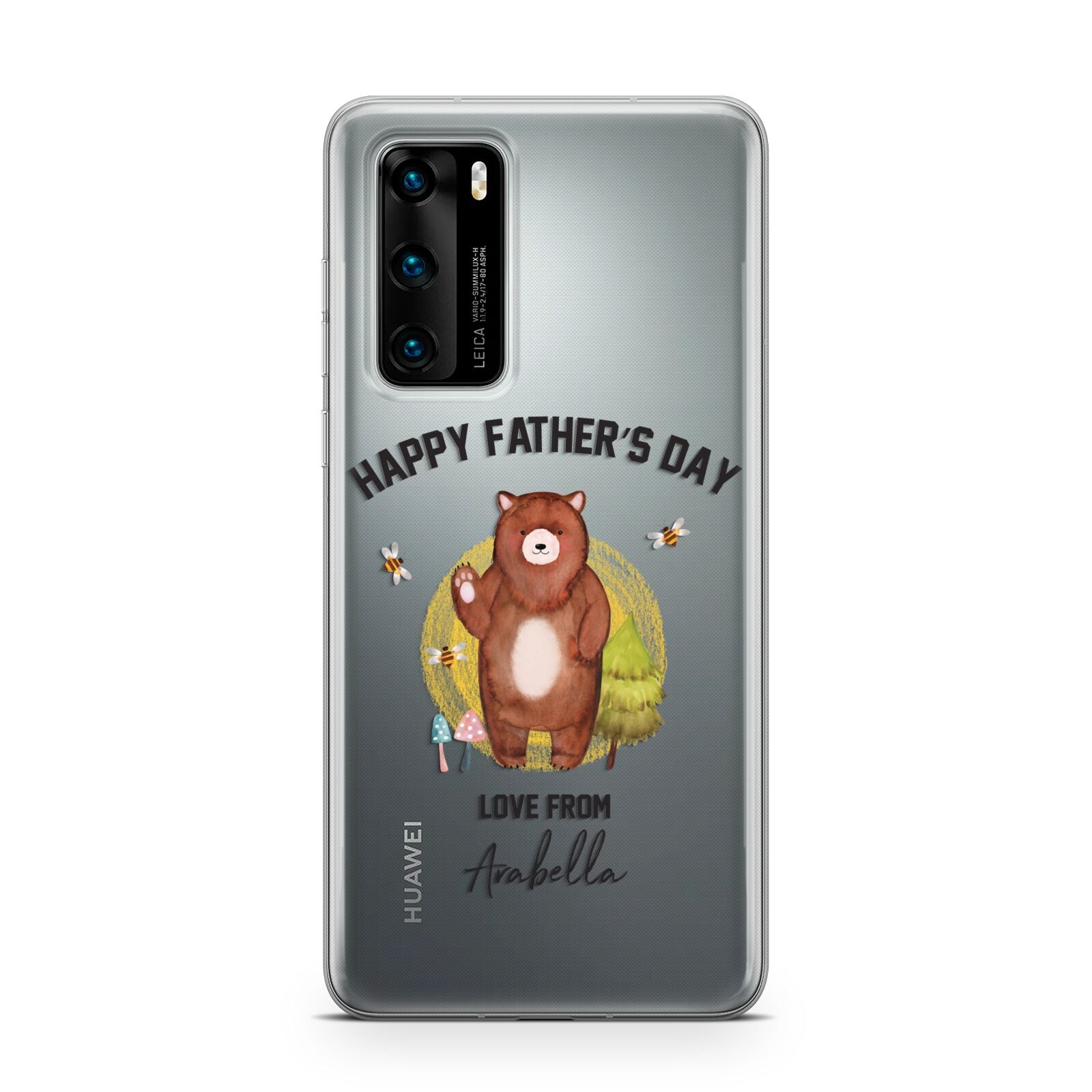 Fathers Day Bear Huawei P40 Phone Case