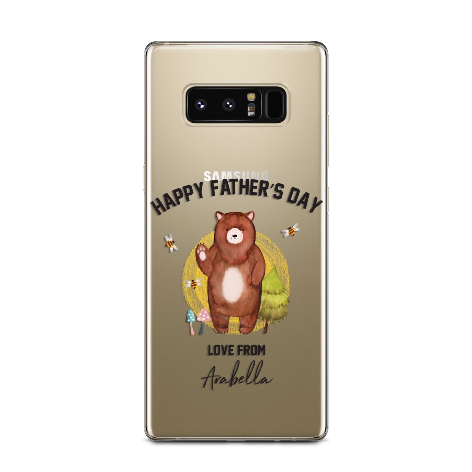 Fathers Day Bear Samsung Galaxy Note 8 Case