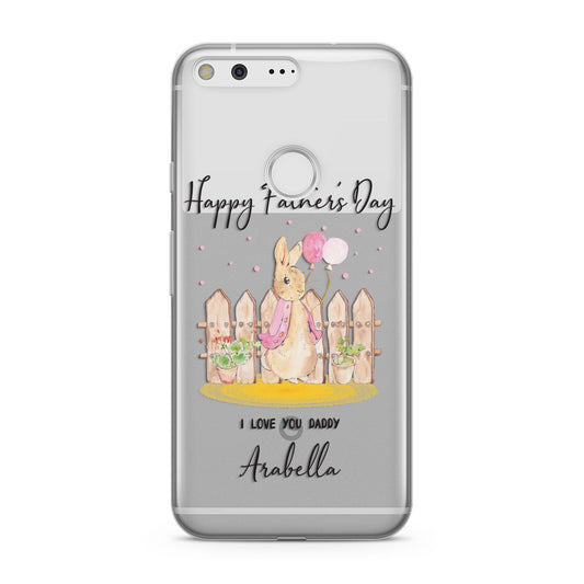 Fathers Day Girl Rabbit Google Pixel Case