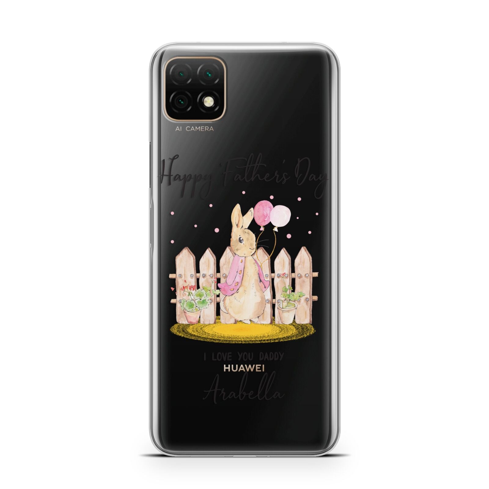 Fathers Day Girl Rabbit Huawei Enjoy 20 Phone Case