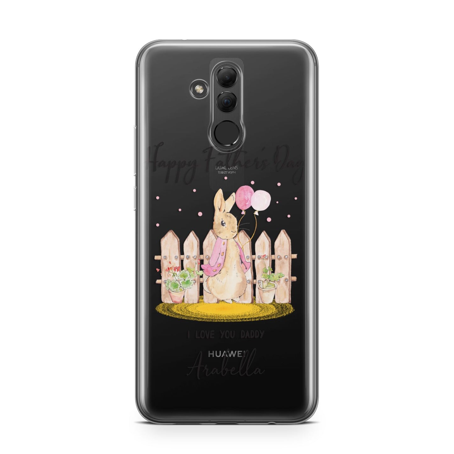 Fathers Day Girl Rabbit Huawei Mate 20 Lite