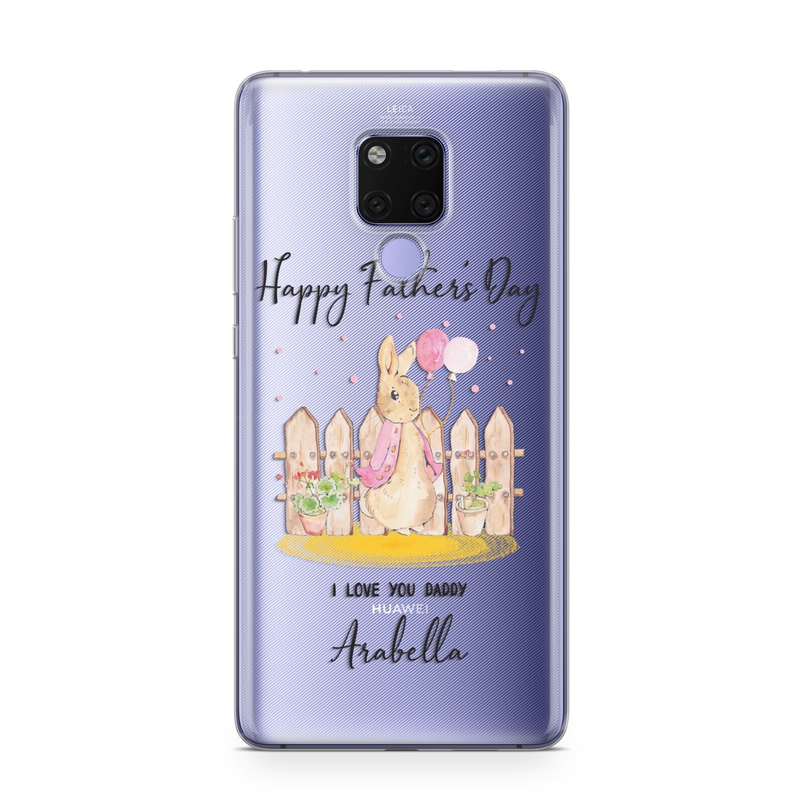 Fathers Day Girl Rabbit Huawei Mate 20X Phone Case