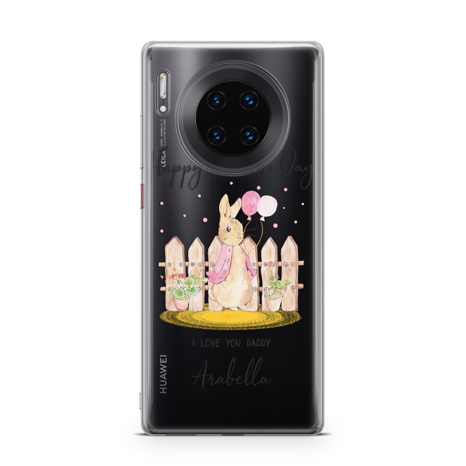 Fathers Day Girl Rabbit Huawei Mate 30 Pro Phone Case