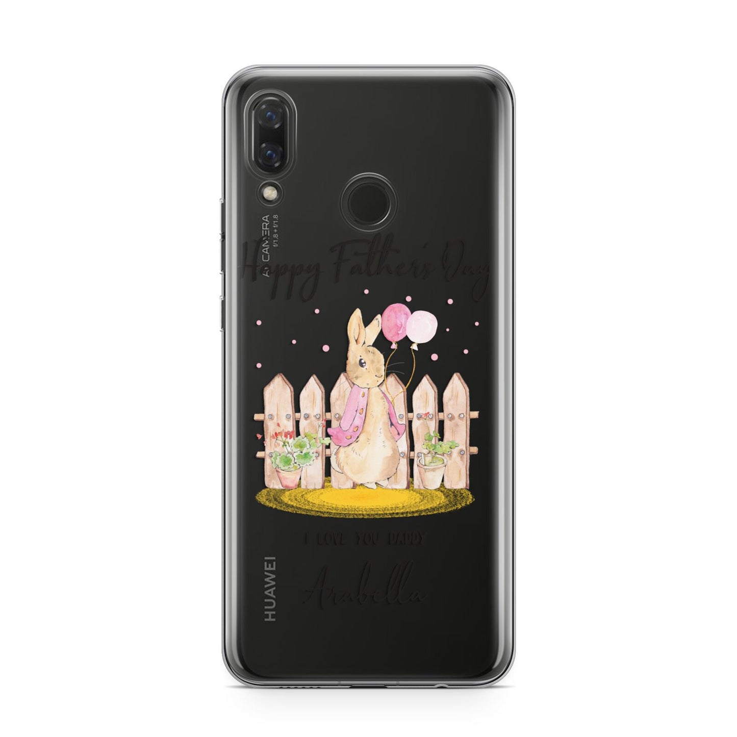 Fathers Day Girl Rabbit Huawei Nova 3 Phone Case