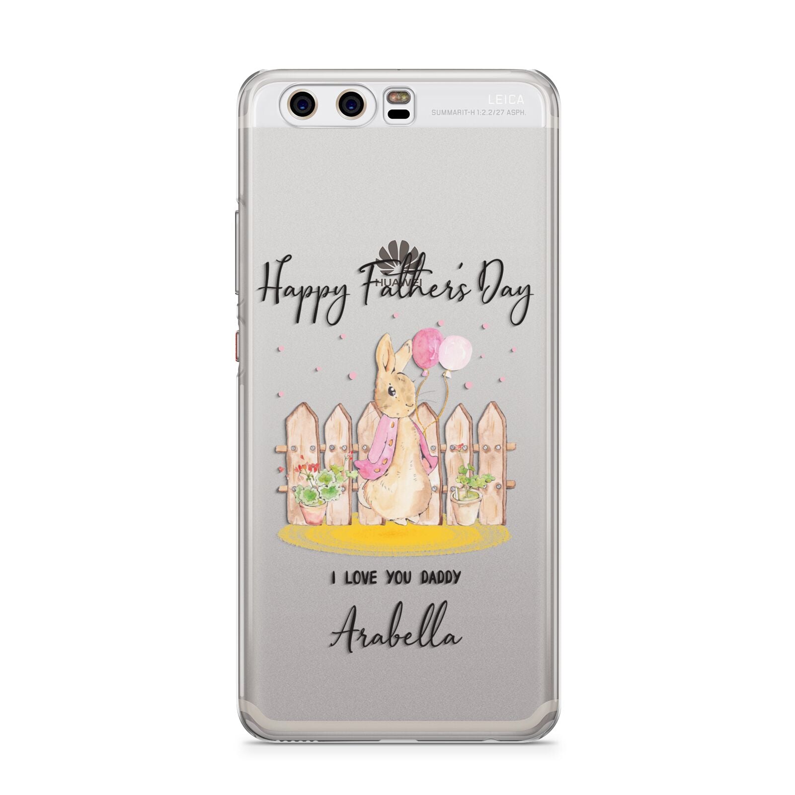 Fathers Day Girl Rabbit Huawei P10 Phone Case