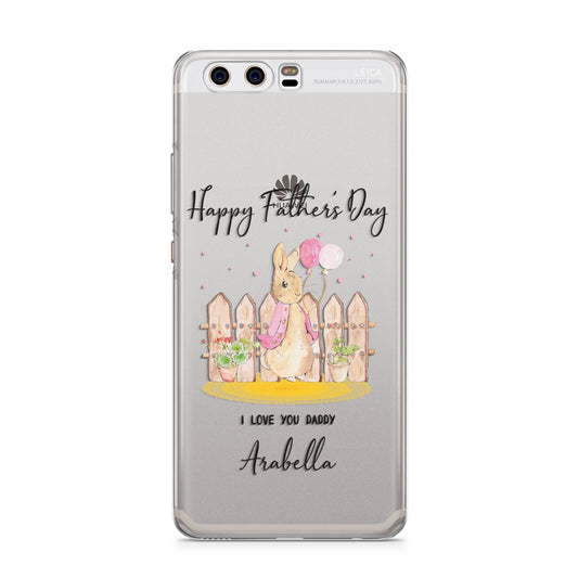 Fathers Day Girl Rabbit Huawei P10 Phone Case