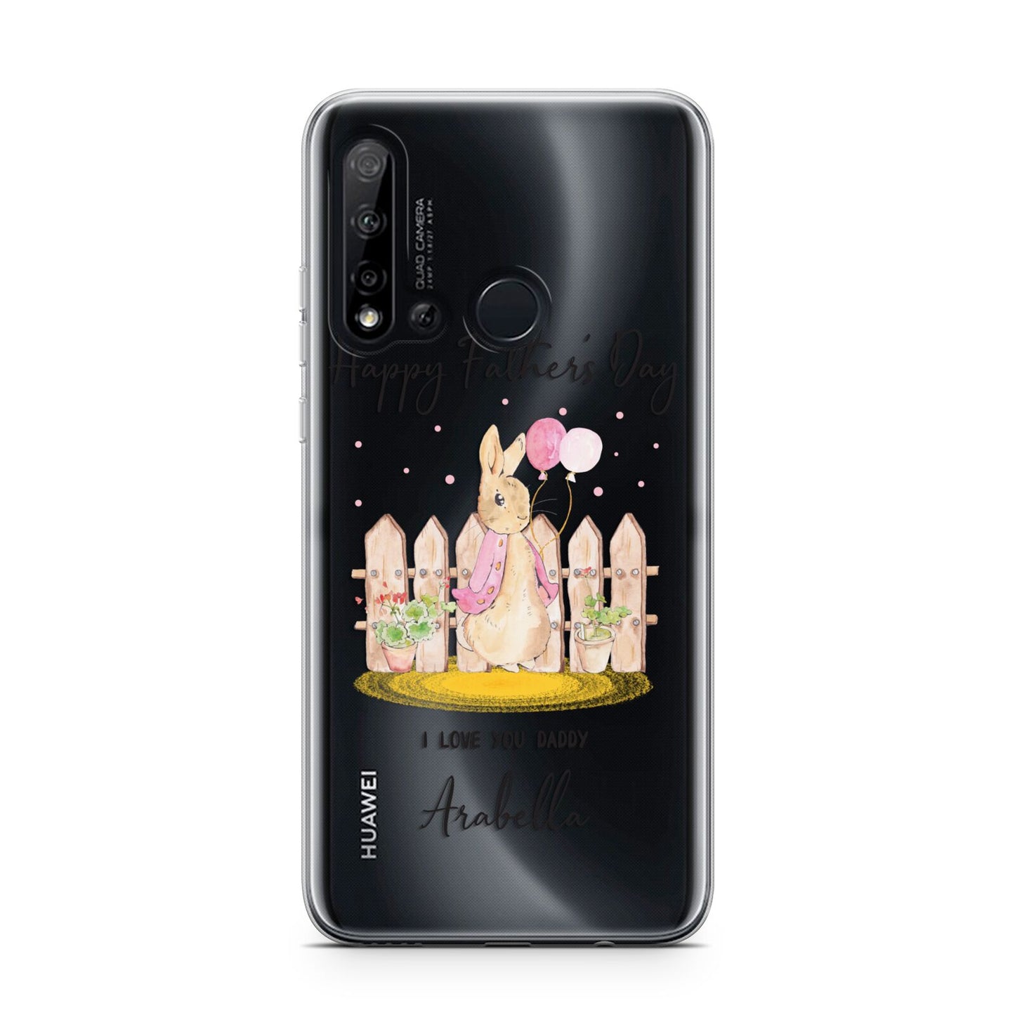 Fathers Day Girl Rabbit Huawei P20 Lite 5G Phone Case