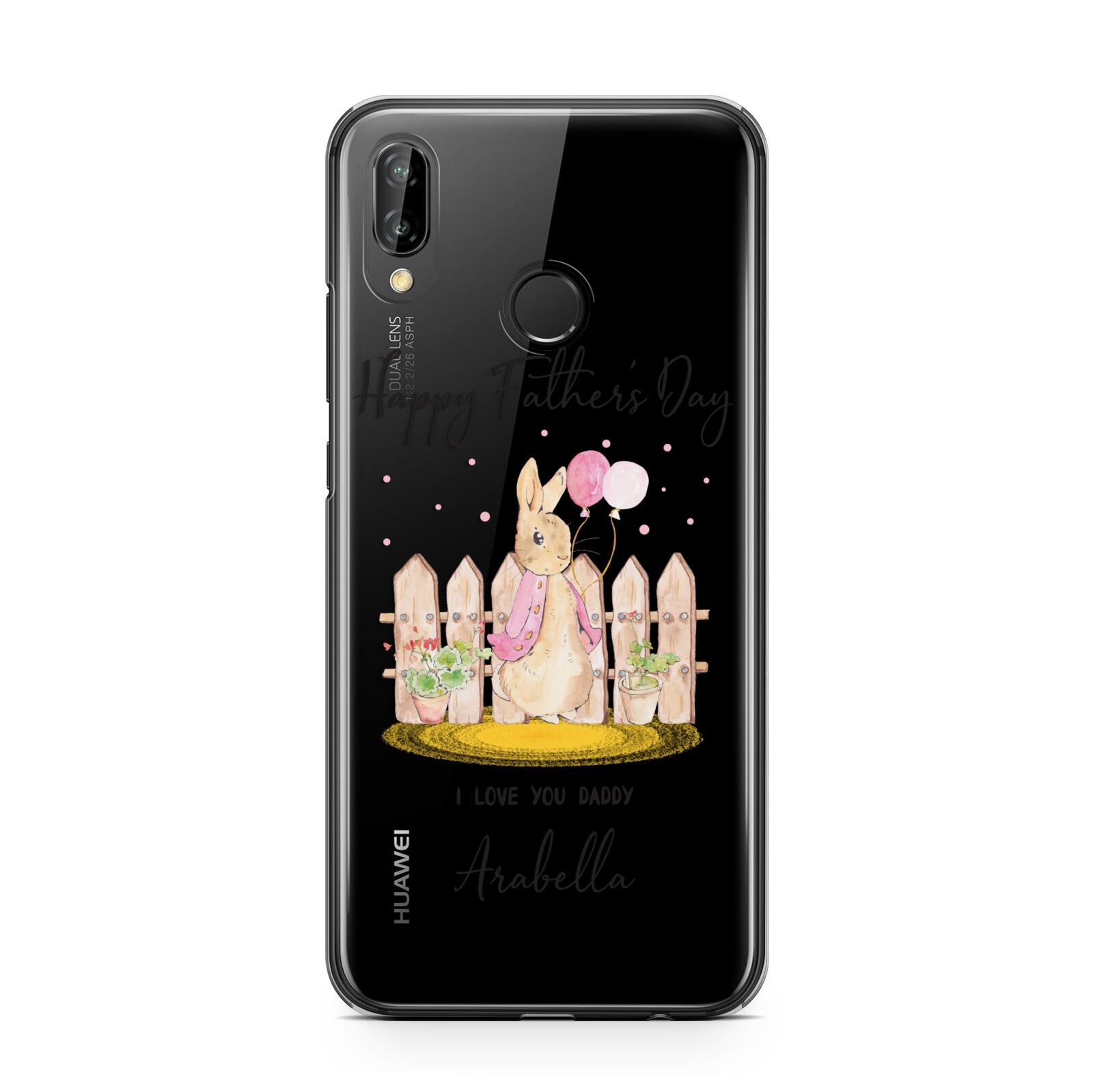 Fathers Day Girl Rabbit Huawei P20 Lite Phone Case