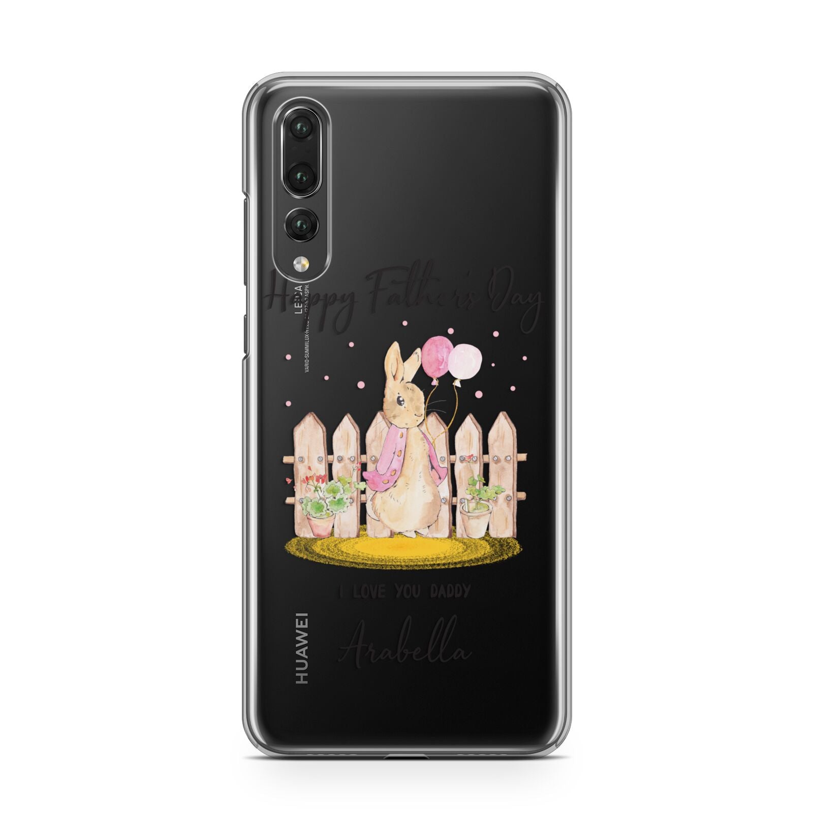 Fathers Day Girl Rabbit Huawei P20 Pro Phone Case