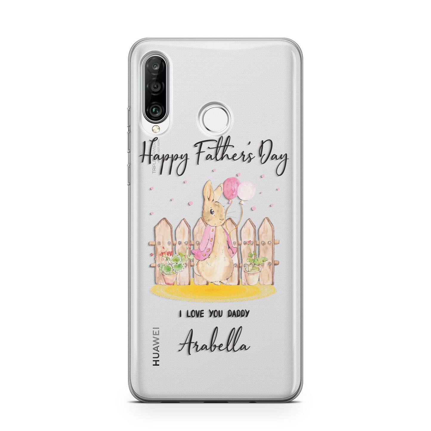 Fathers Day Girl Rabbit Huawei P30 Lite Phone Case