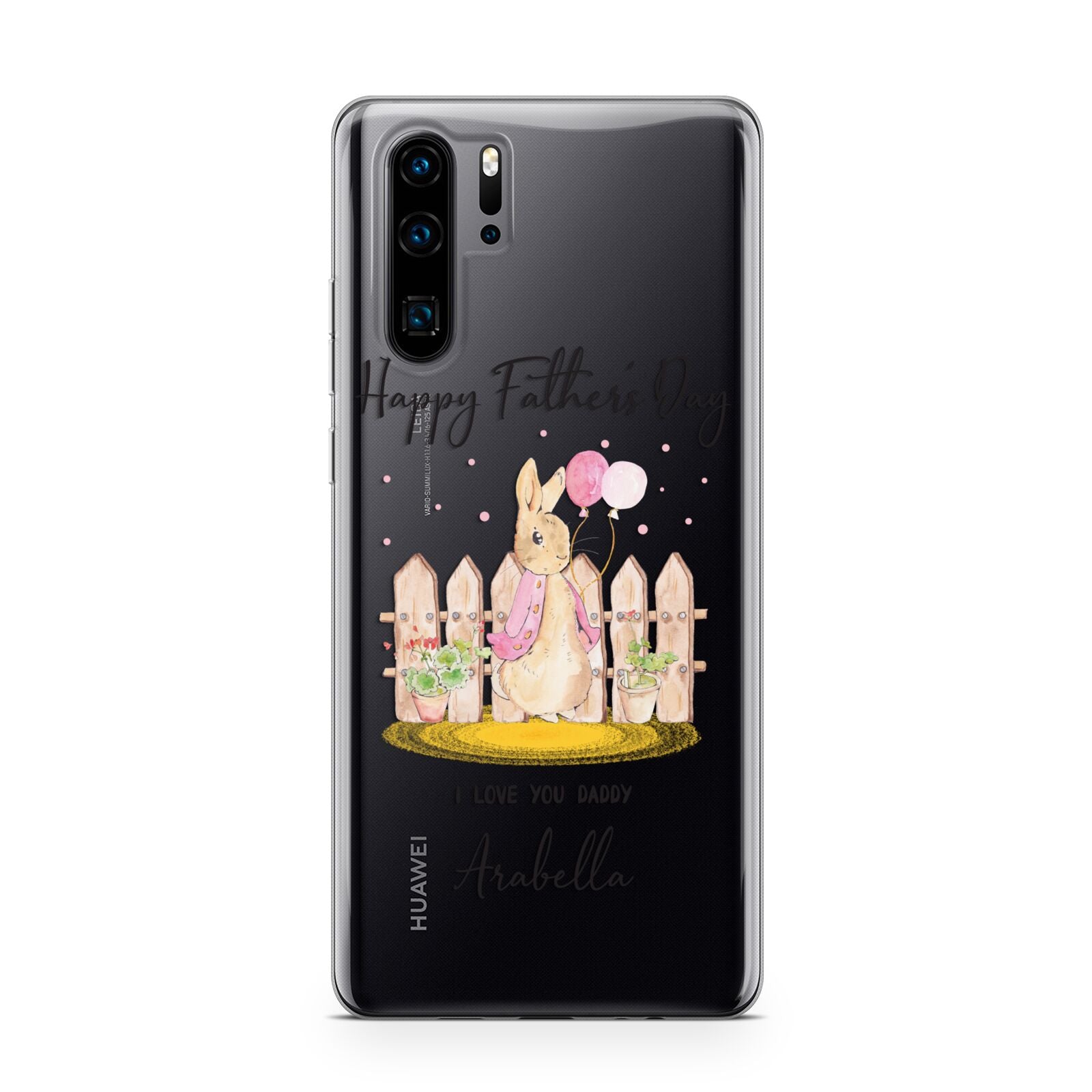 Fathers Day Girl Rabbit Huawei P30 Pro Phone Case