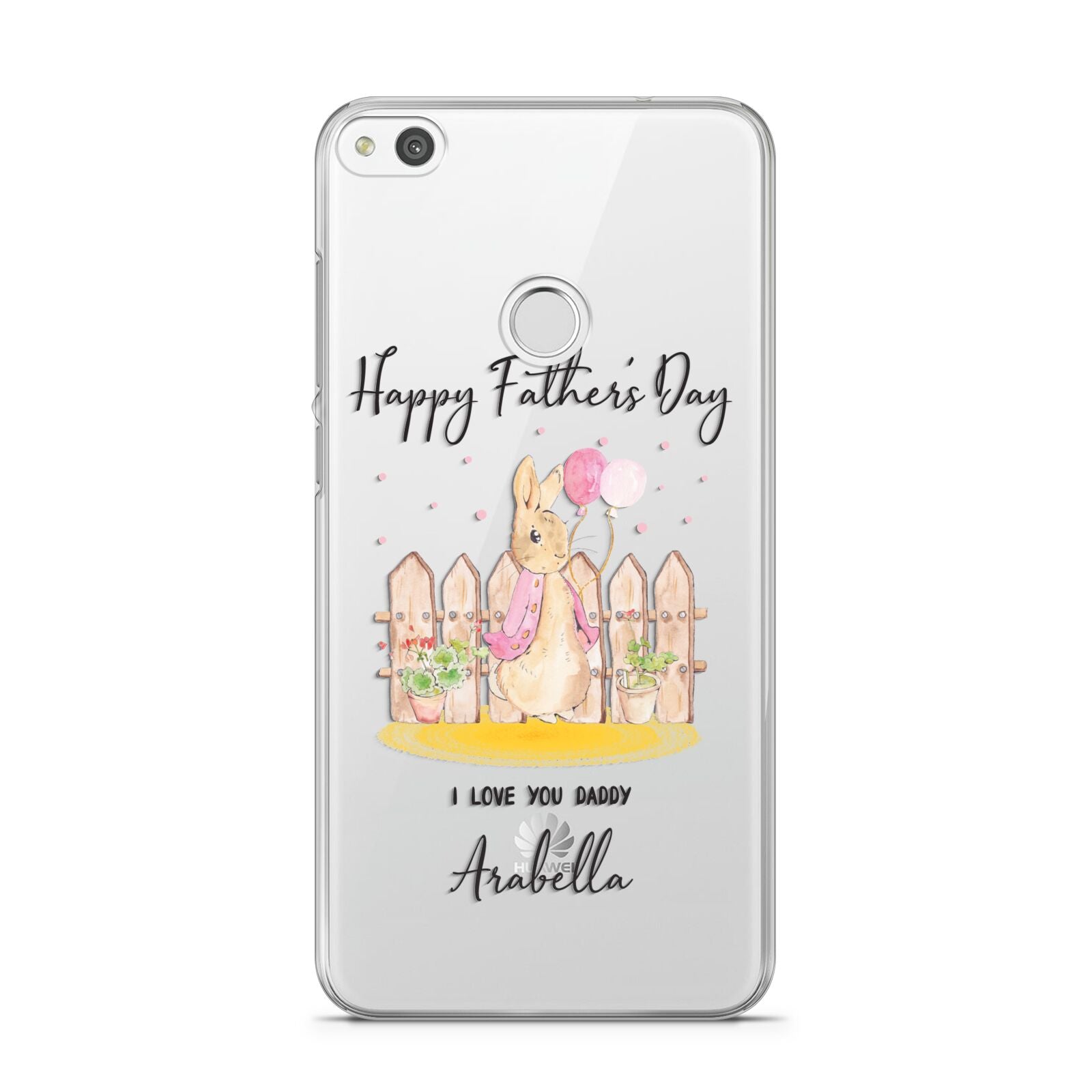 Fathers Day Girl Rabbit Huawei P8 Lite Case