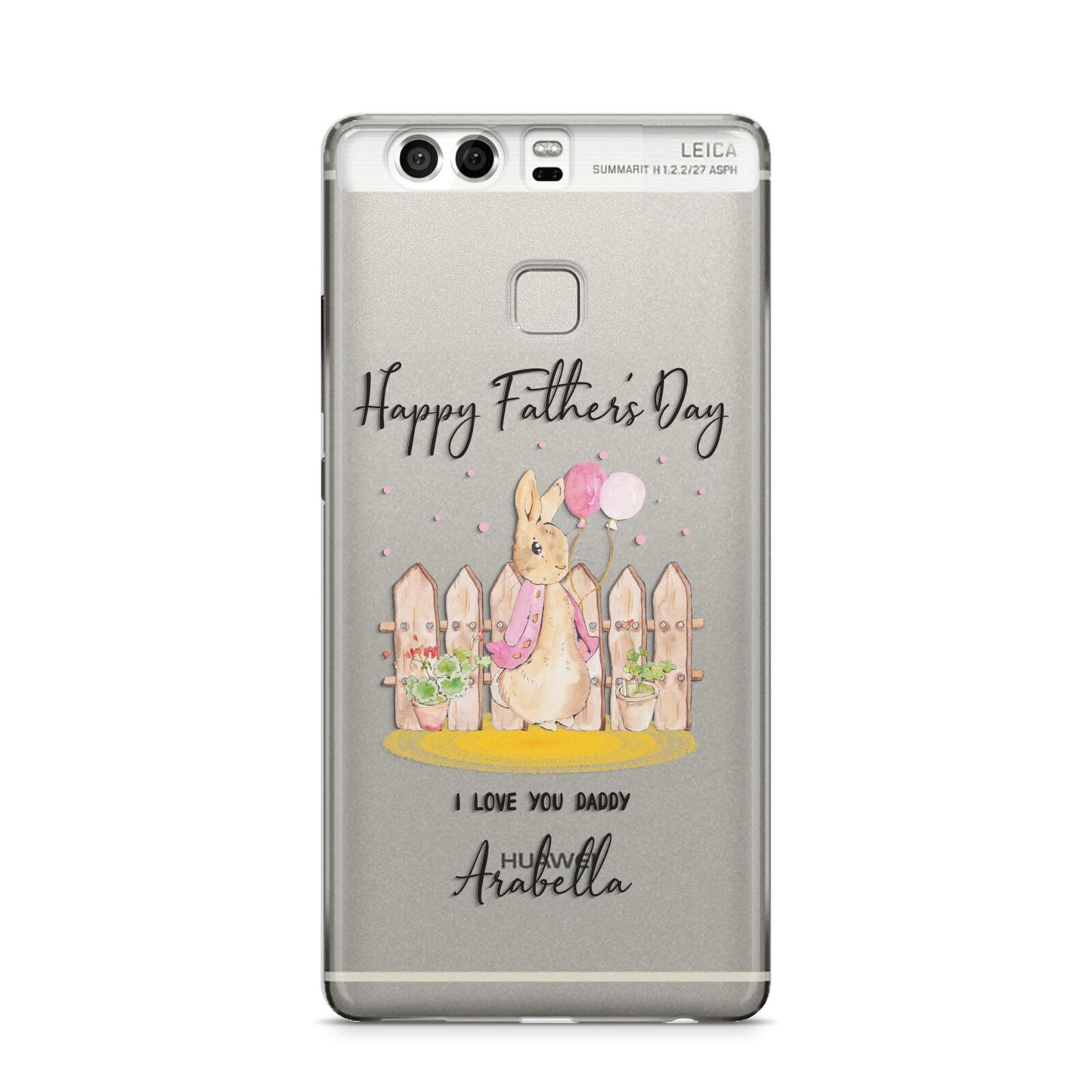 Fathers Day Girl Rabbit Huawei P9 Case