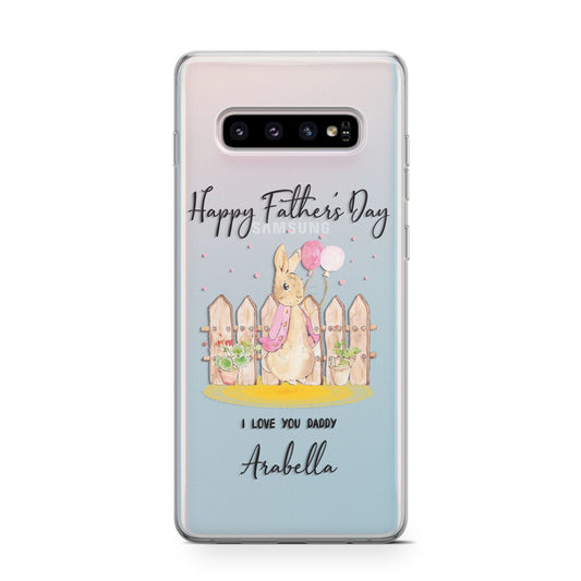 Fathers Day Girl Rabbit Protective Samsung Galaxy Case