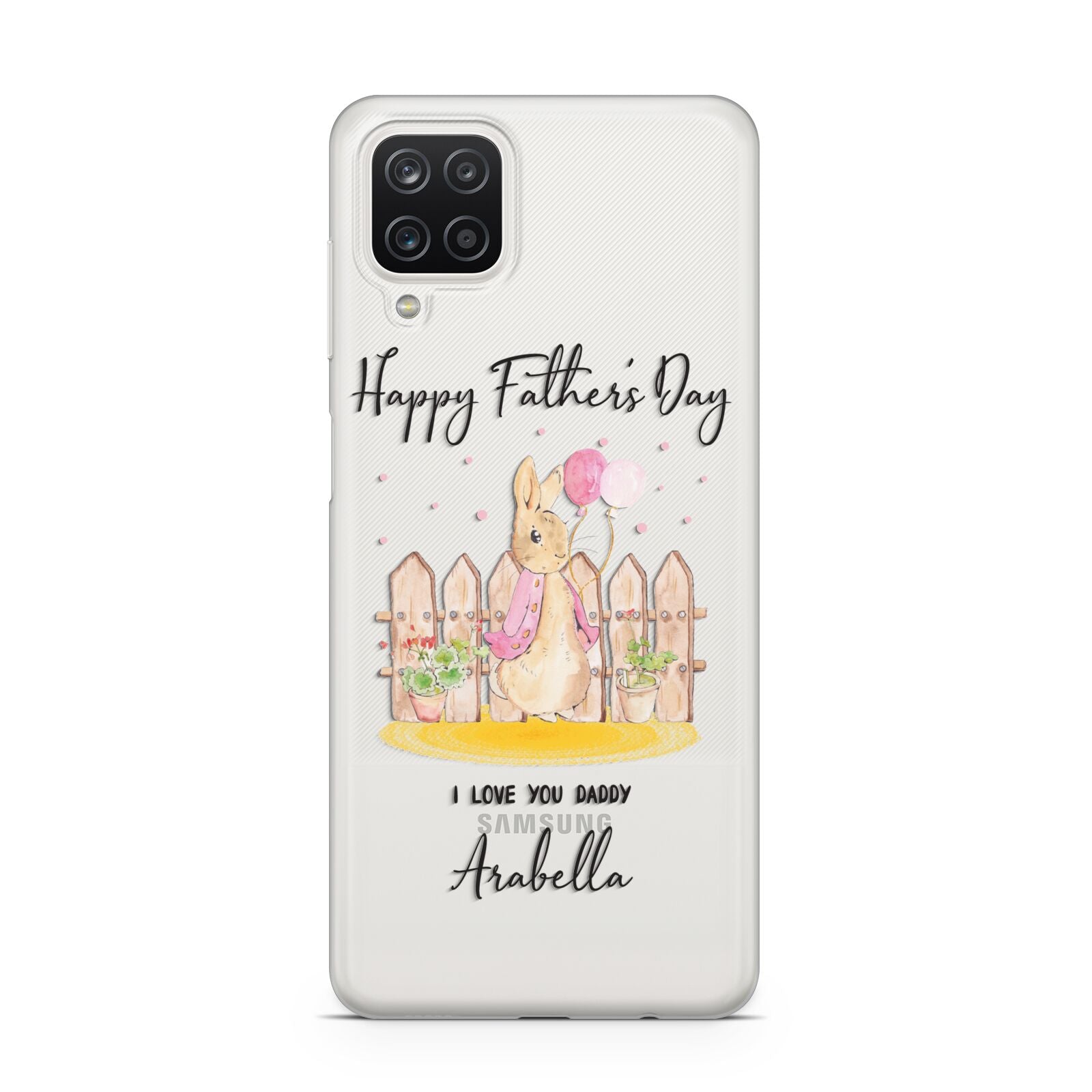 Fathers Day Girl Rabbit Samsung A12 Case