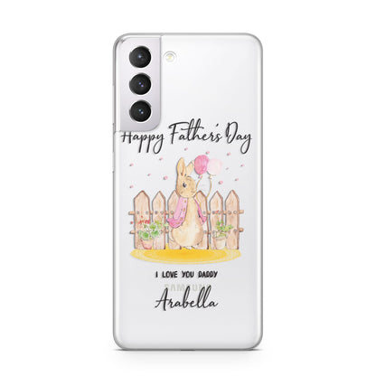 Fathers Day Girl Rabbit Samsung S21 Case