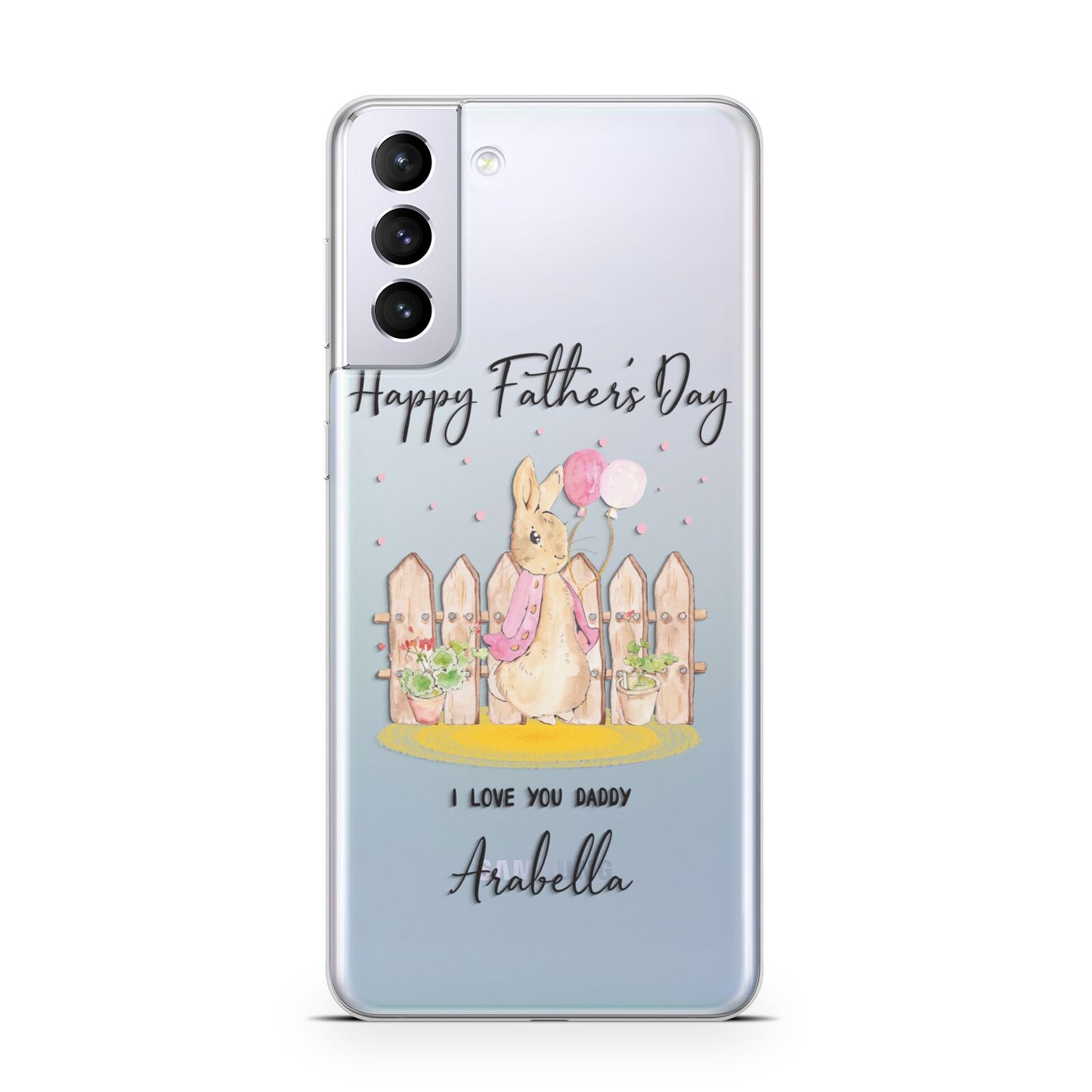 Fathers Day Girl Rabbit Samsung S21 Plus Case