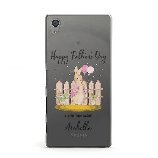 Fathers Day Girl Rabbit Sony Xperia Case