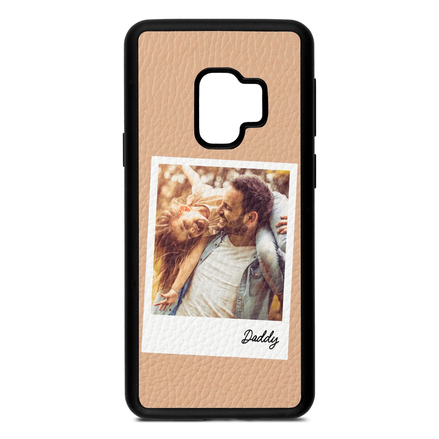 Fathers Day Photo Nude Pebble Leather Samsung S9 Case