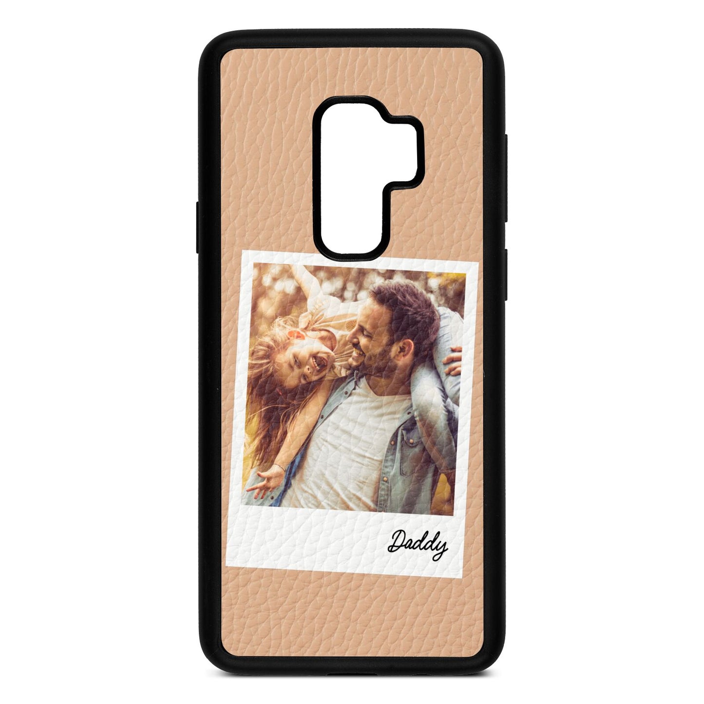 Fathers Day Photo Nude Pebble Leather Samsung S9 Plus Case