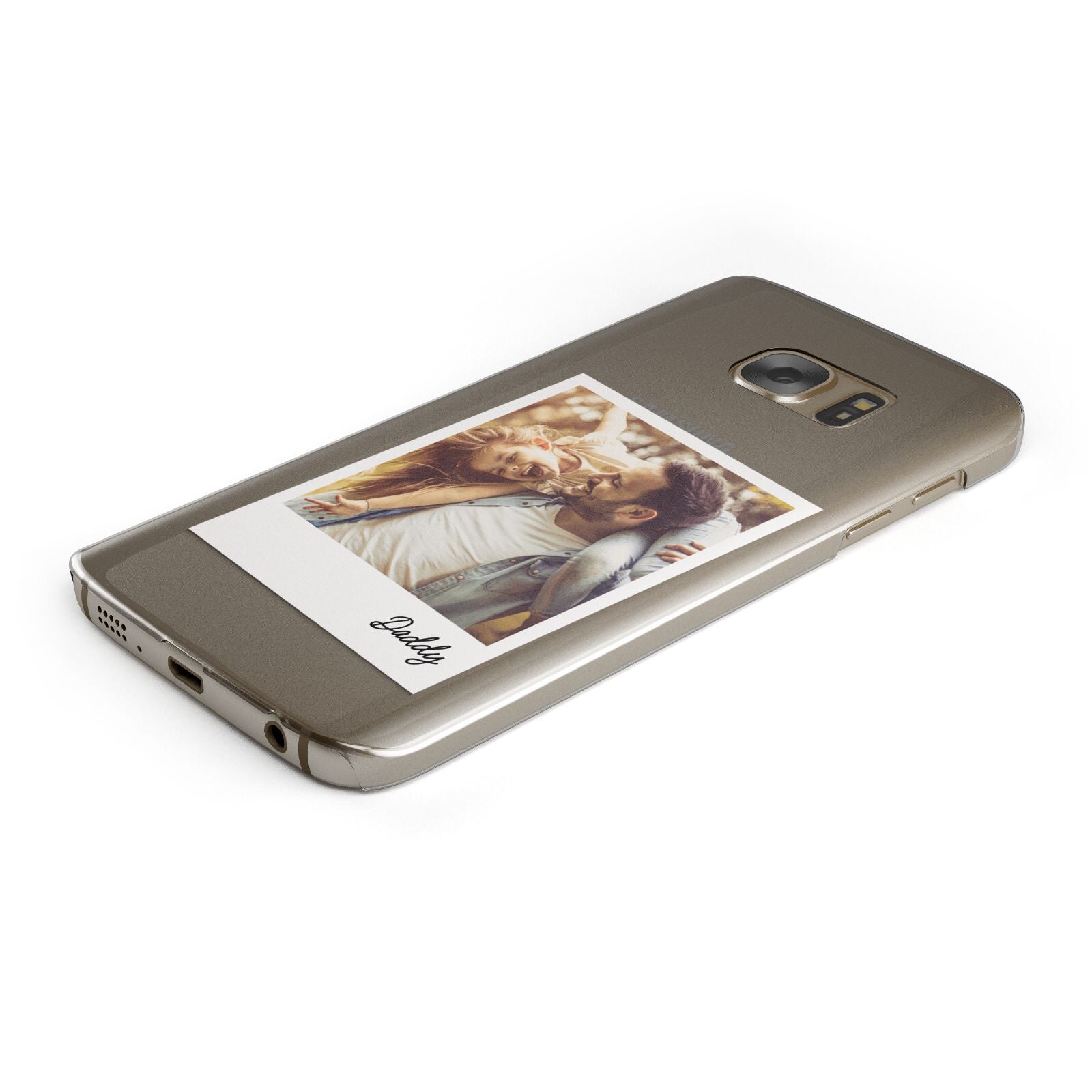 Fathers Day Photo Protective Samsung Galaxy Case Angled Image