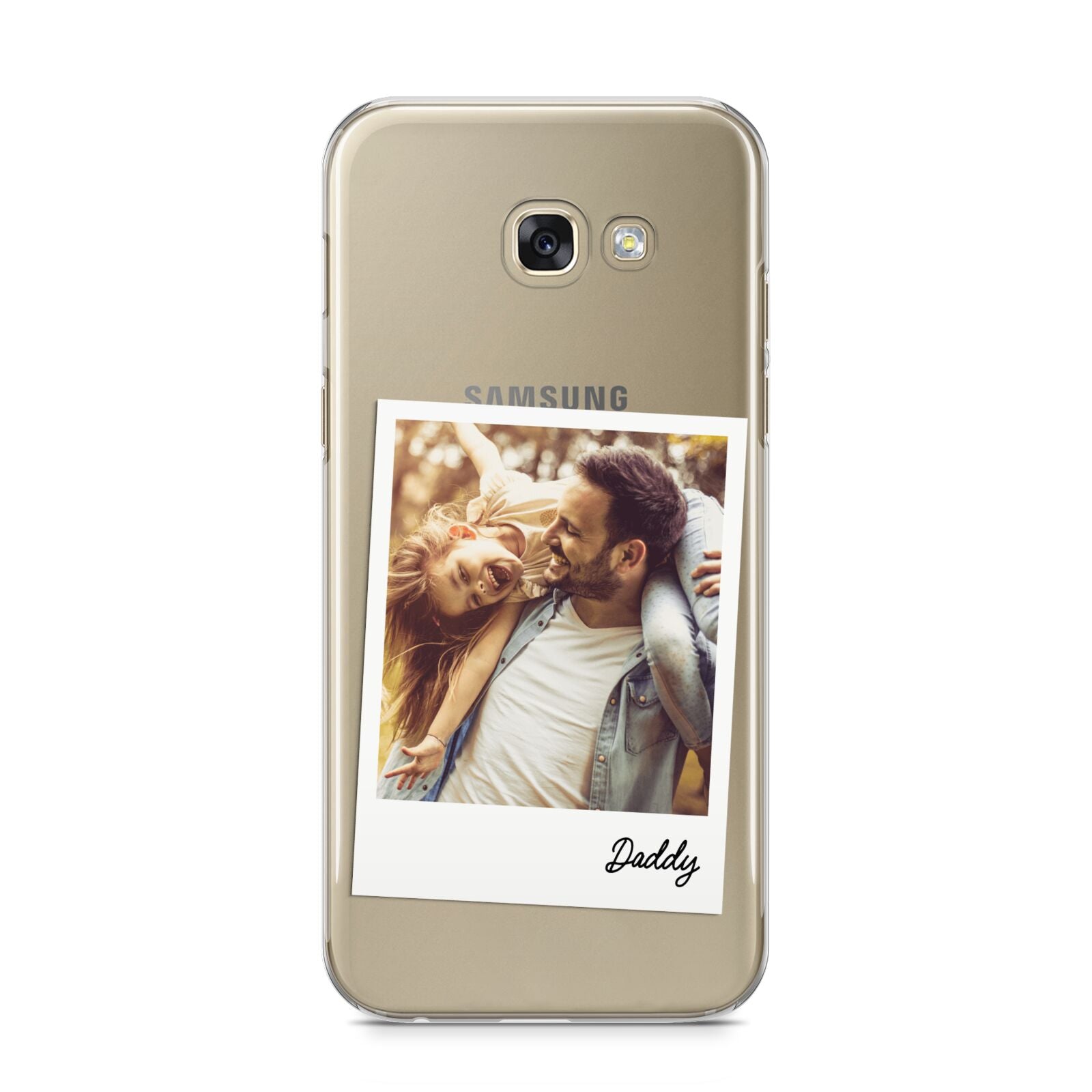 Fathers Day Photo Samsung Galaxy A5 2017 Case on gold phone