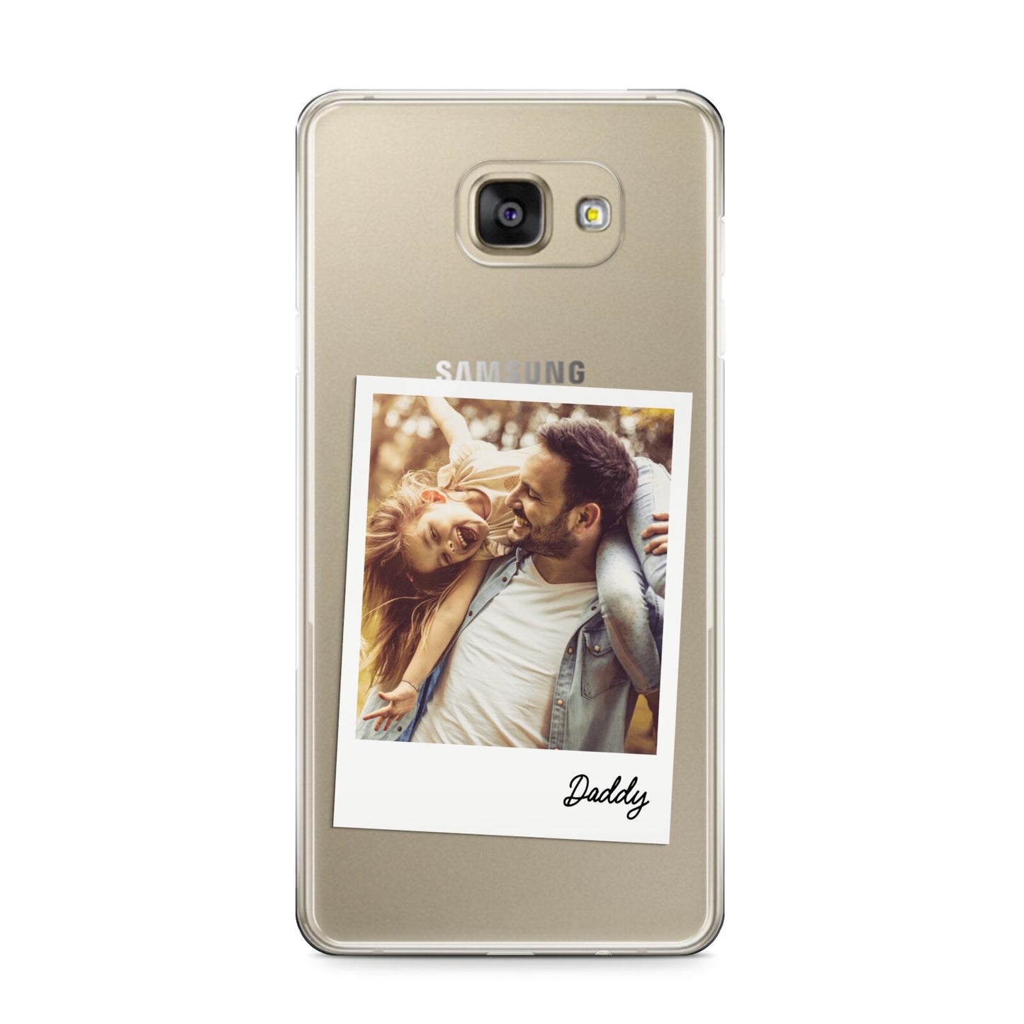 Fathers Day Photo Samsung Galaxy A9 2016 Case on gold phone