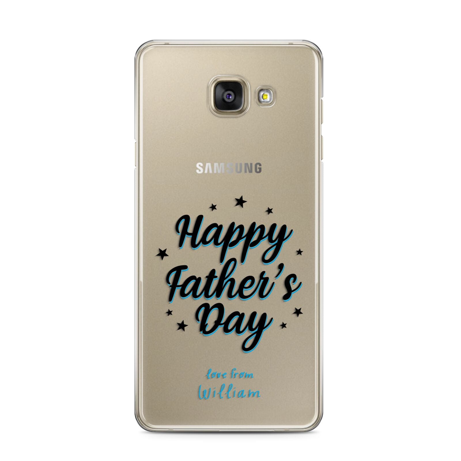 Fathers Day Samsung Galaxy A3 2016 Case on gold phone