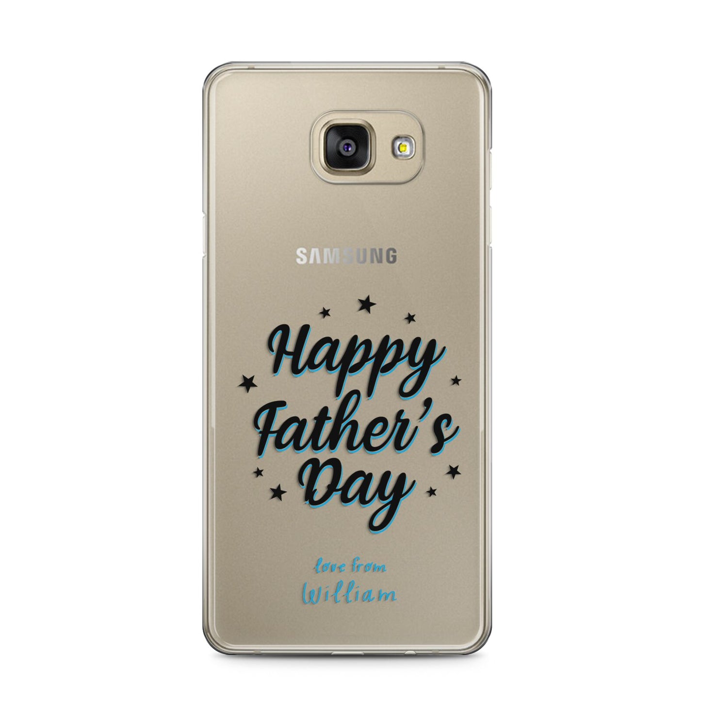 Fathers Day Samsung Galaxy A5 2016 Case on gold phone