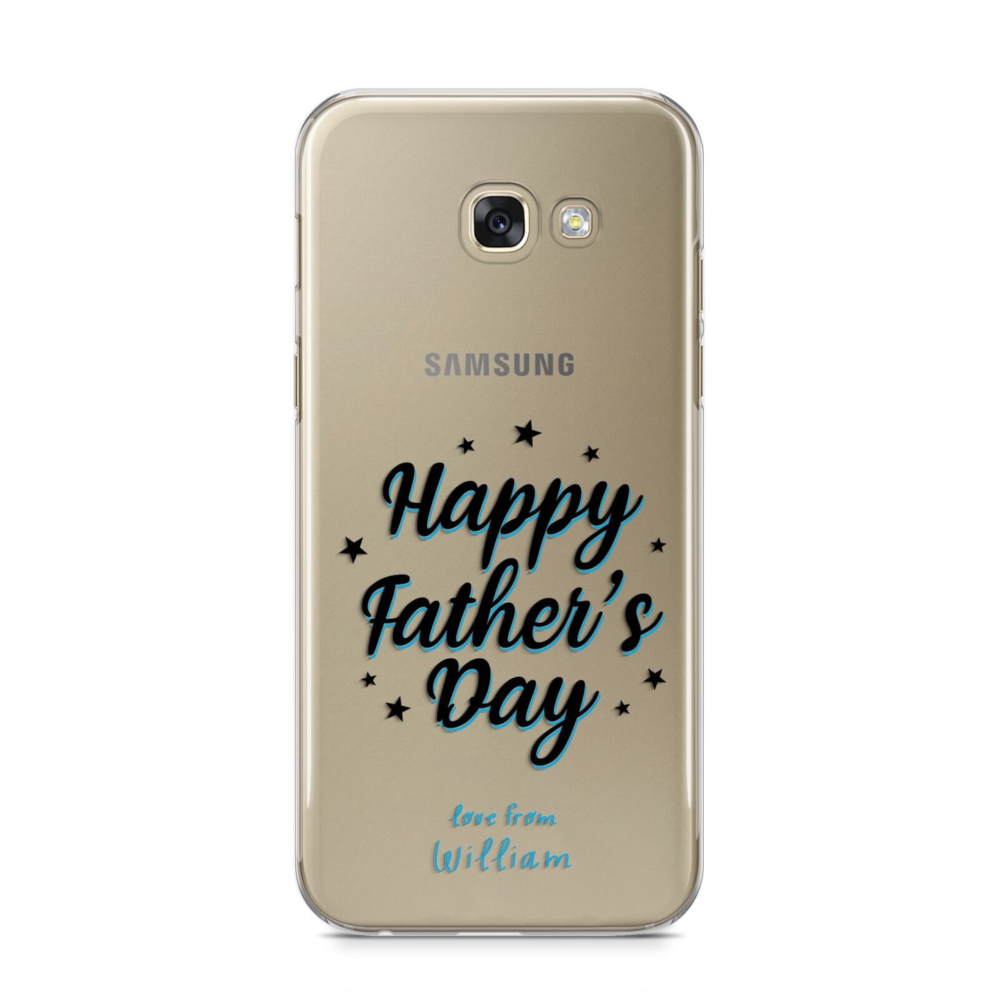 Fathers Day Samsung Galaxy A5 2017 Case on gold phone