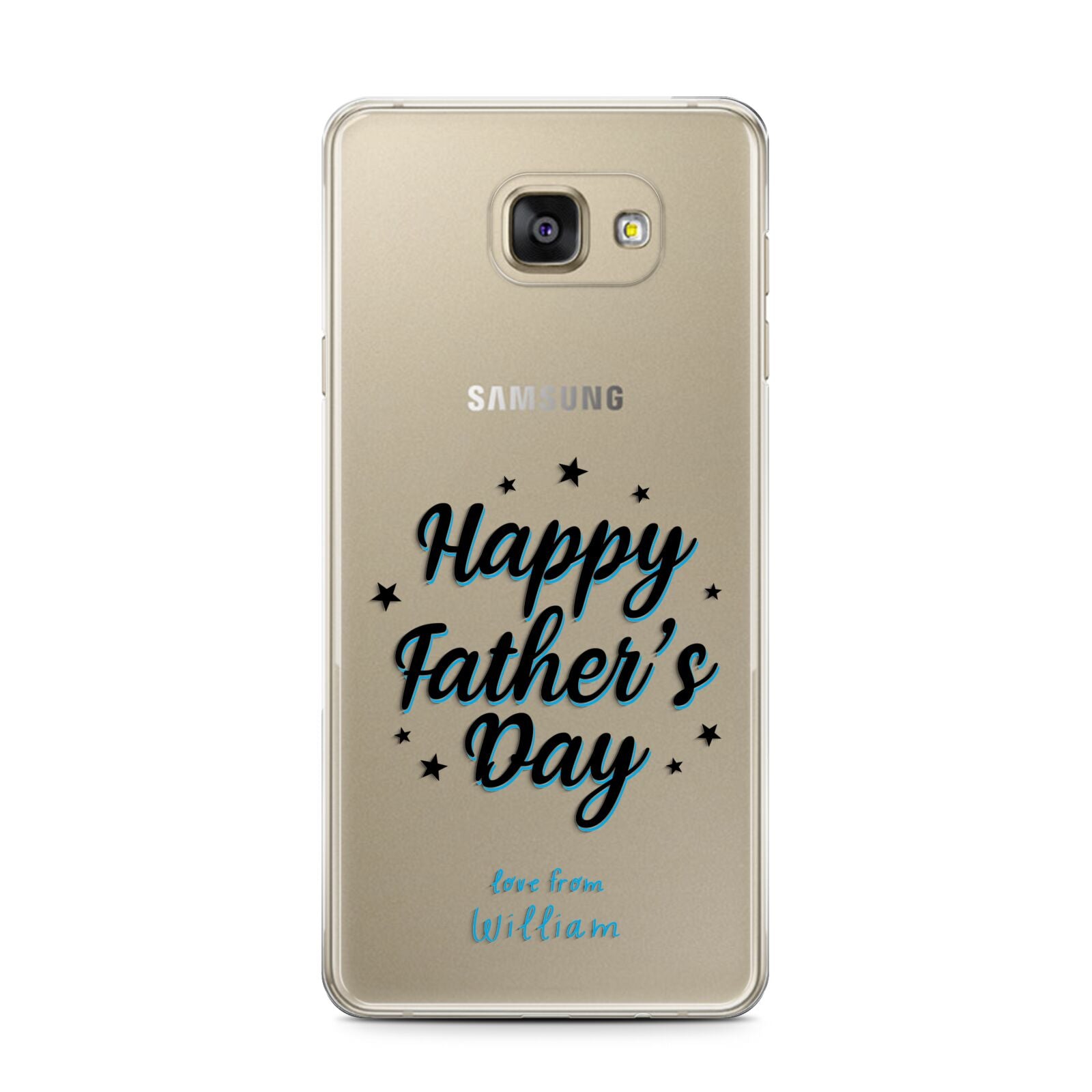 Fathers Day Samsung Galaxy A7 2016 Case on gold phone