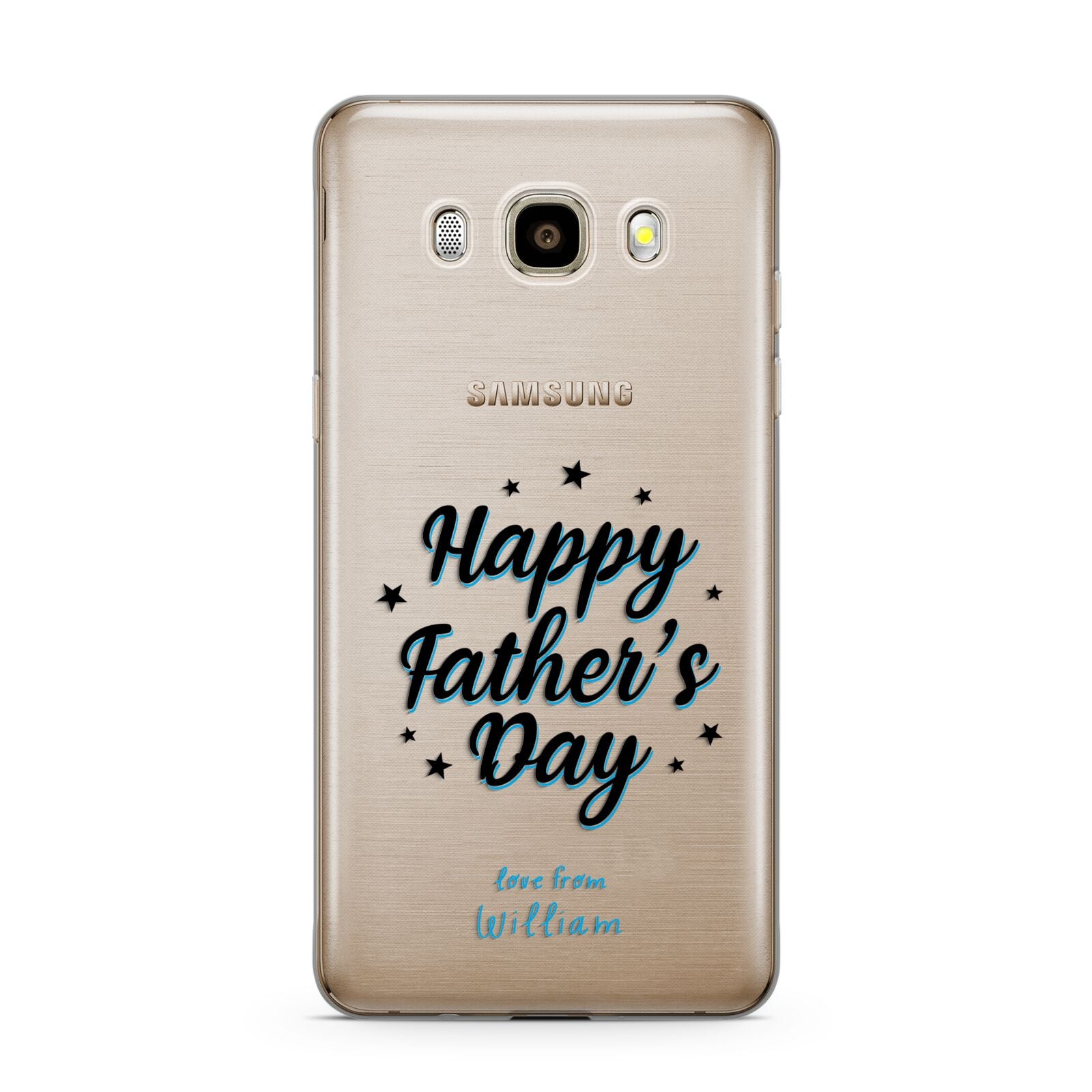 Fathers Day Samsung Galaxy J7 2016 Case on gold phone