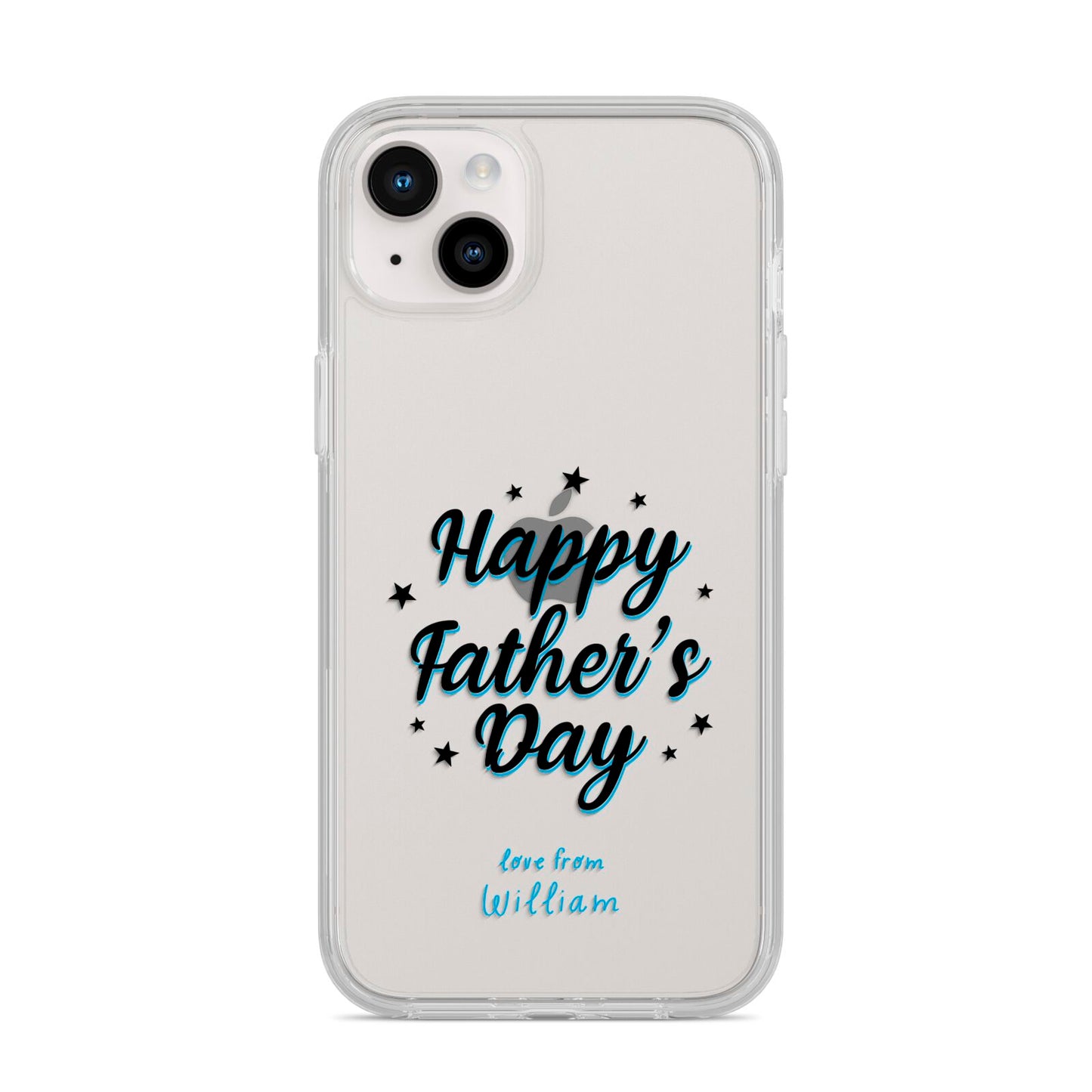 Fathers Day iPhone 14 Plus Clear Tough Case Starlight