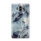 Faux Marble Blue Grey Huawei Mate 10 Protective Phone Case